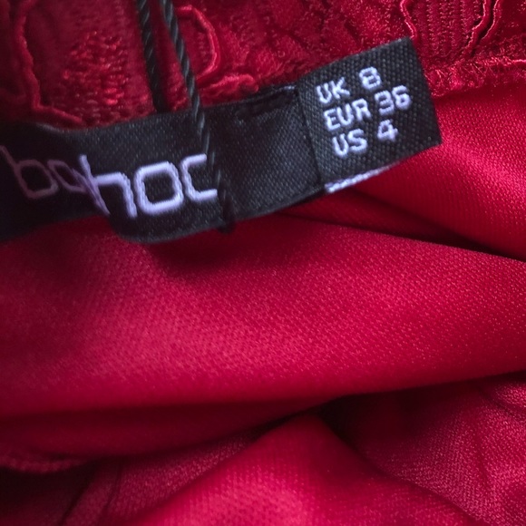 Brand New Red Lace Mini Dress - Picture 6 of 7